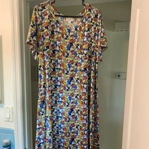 Lularoe Disney Mickey Mouse Carly Dress Size 2XL